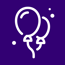 Balloons Icon Purple